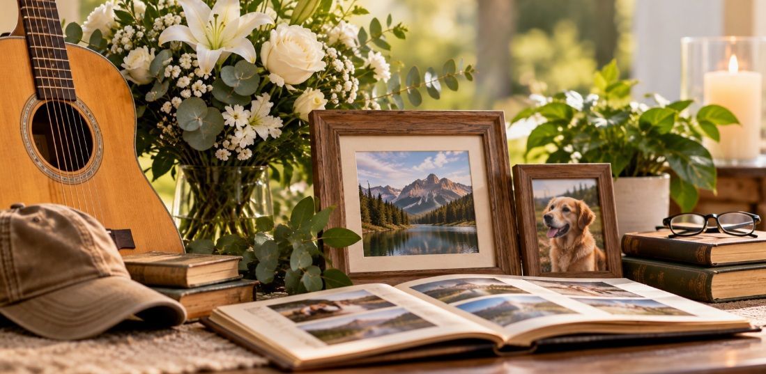 Philadelphia, PA funeral services honoring a unique life with meaningful photos, favorite keepsakes