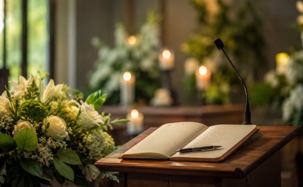 Philadelphia, PA funeral services with a peaceful memorial setting.