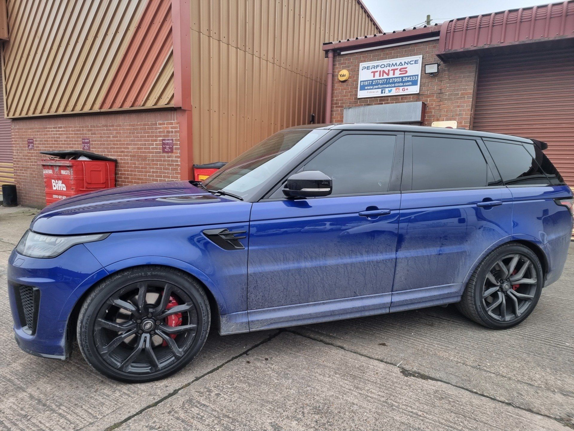 range rover tinted windows 