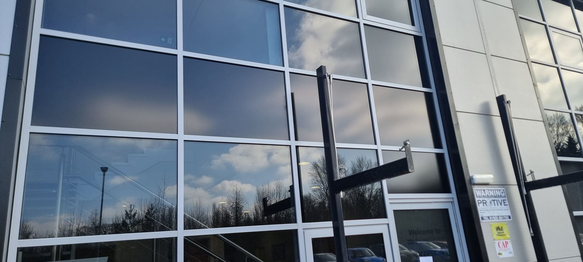 blanked windows on offices
