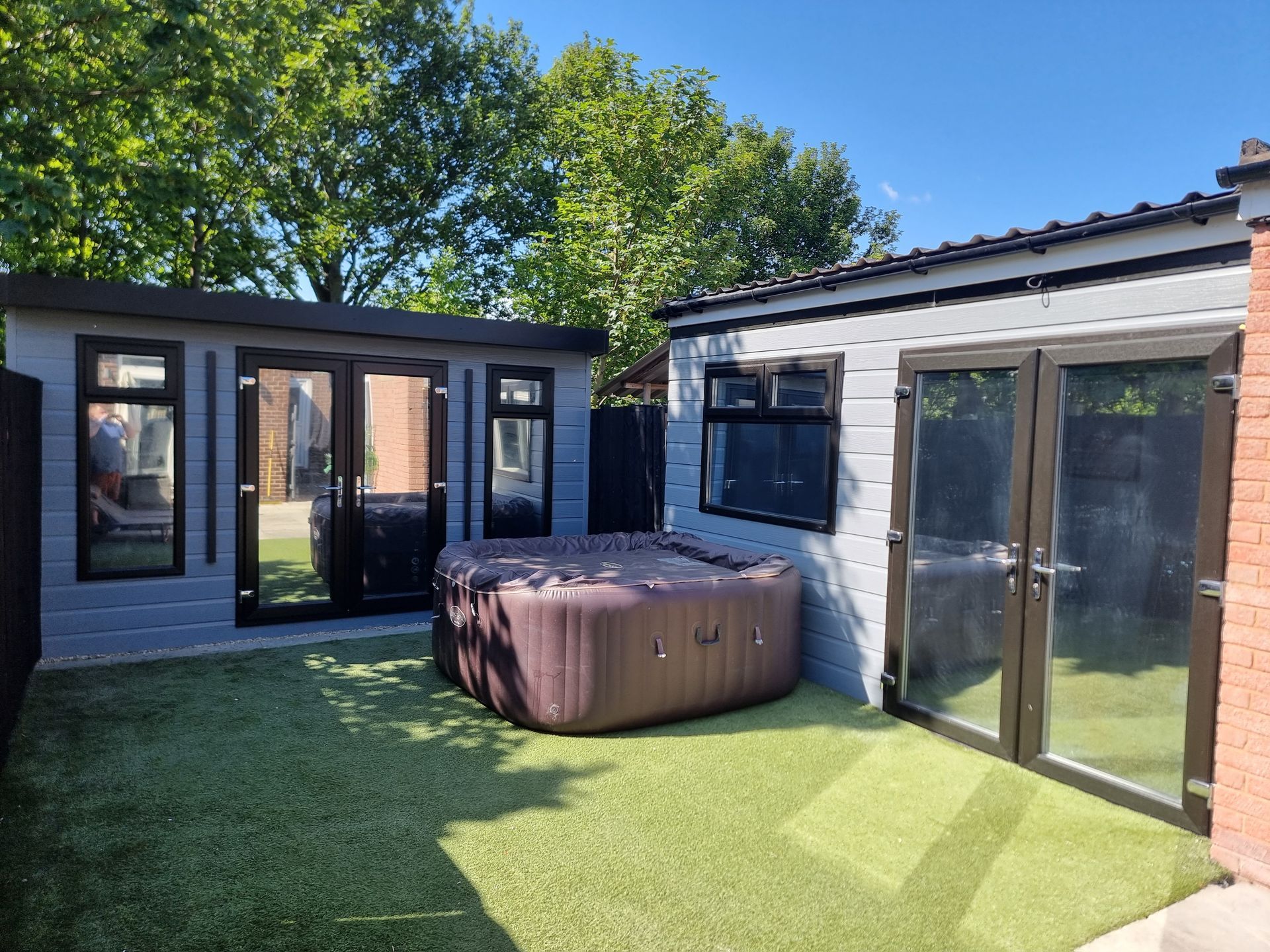 tinted windows on summerhouse
