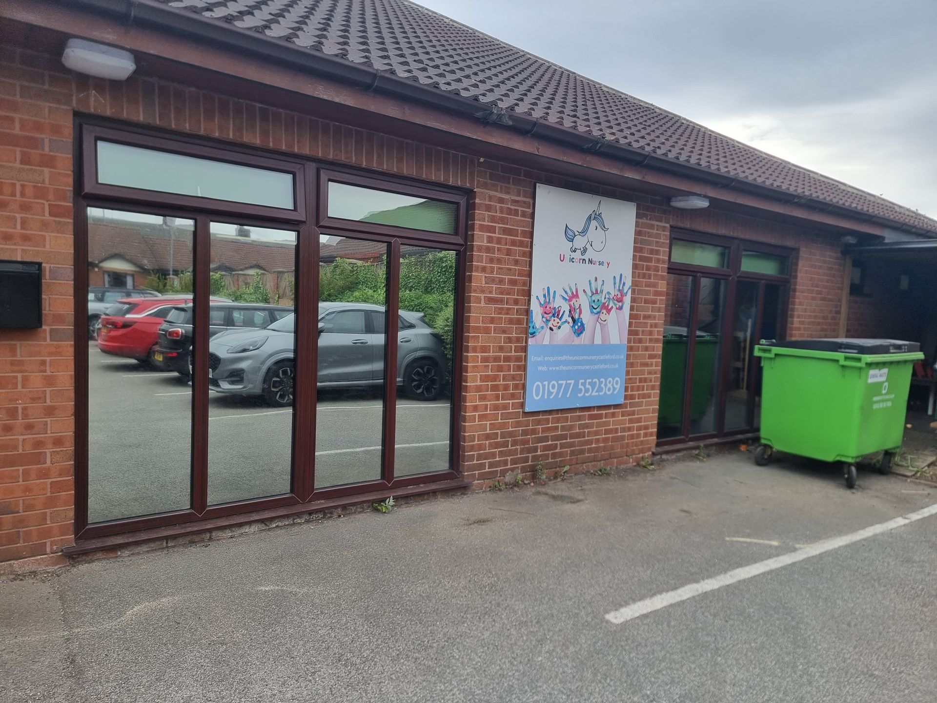 business with tinted windows