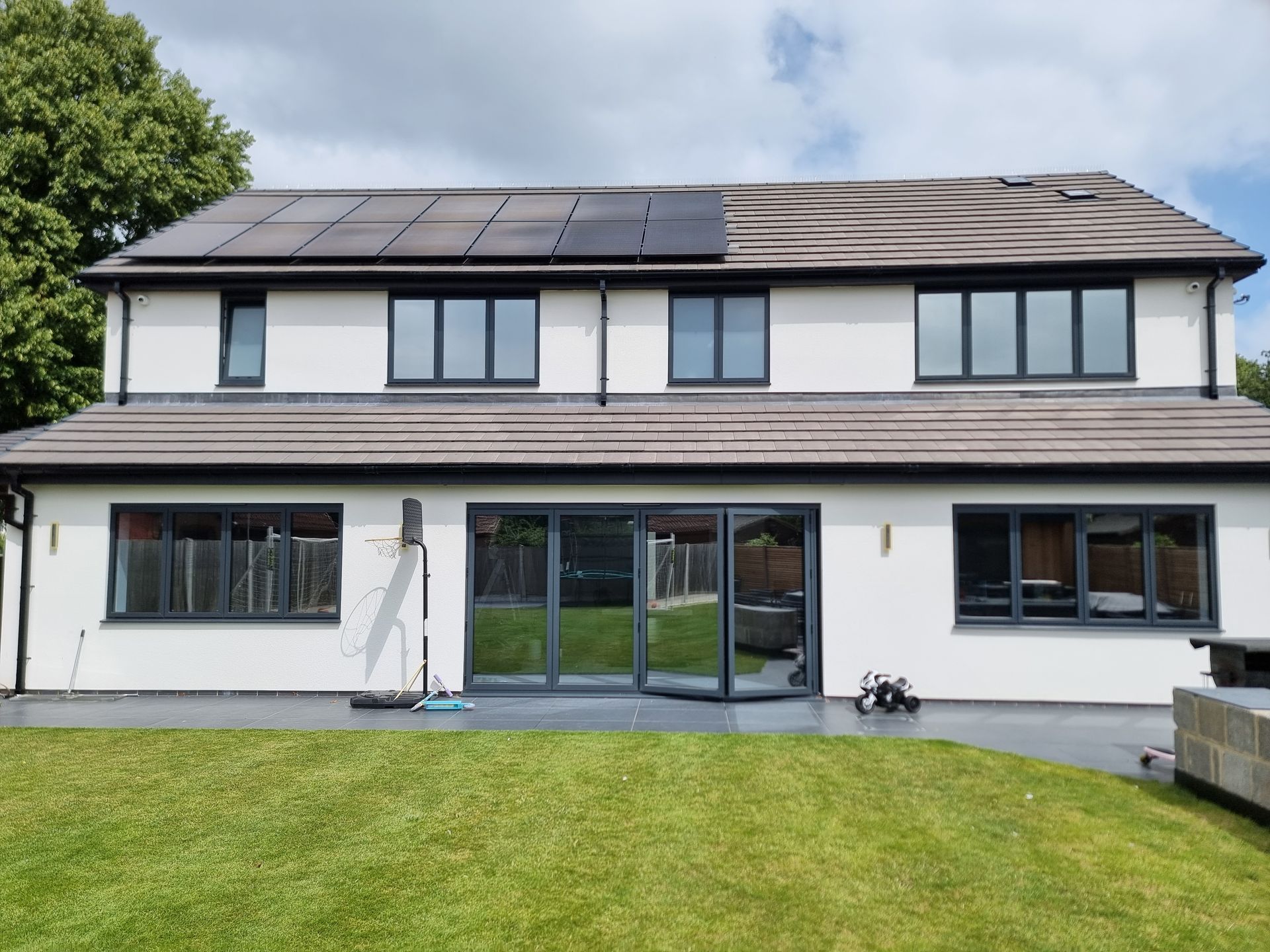 expensive home with privacy window tint