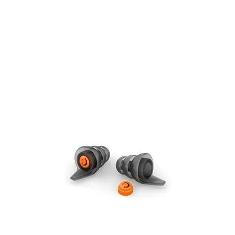 Two Black and Orange Wireless Earbuds — Local Hearing Aid Specialists in Wallsend, NSW