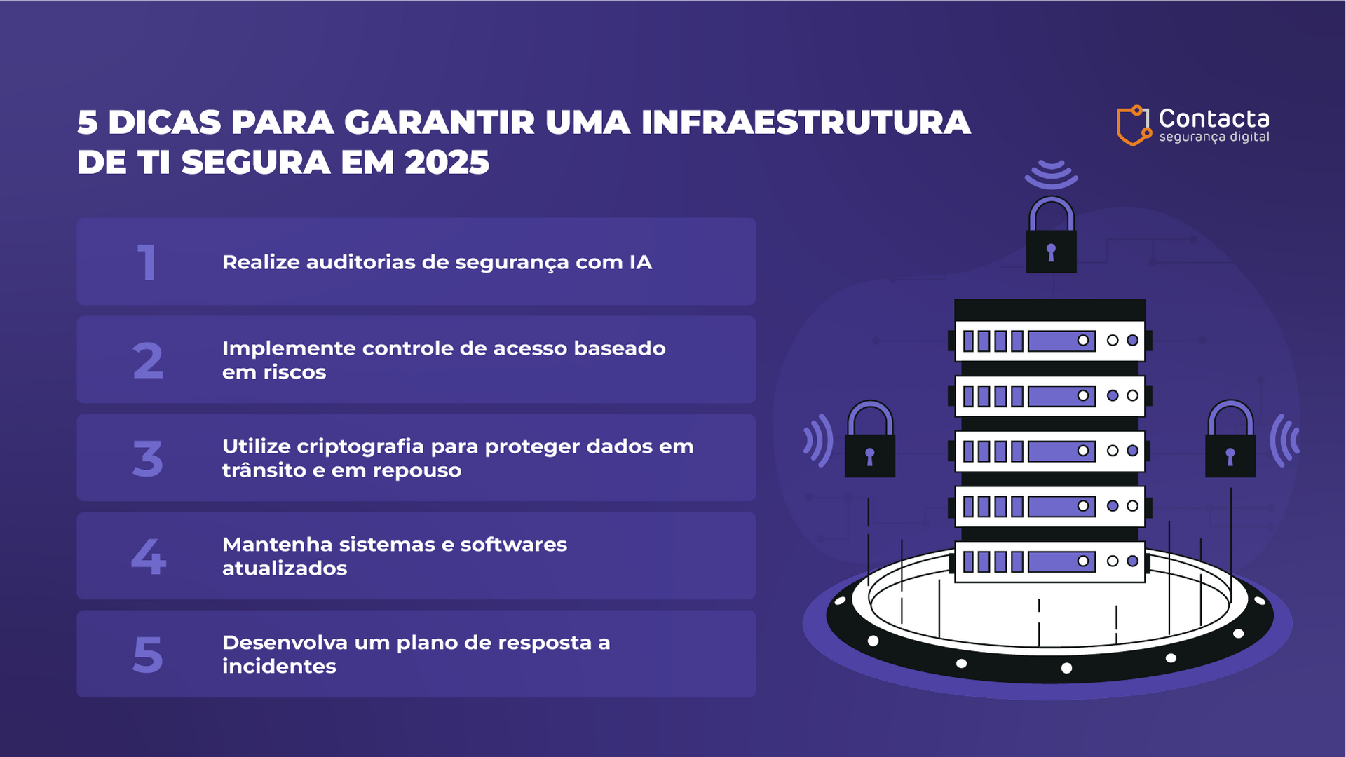 Dicas para garantir uma infraestrutura segura em 2025