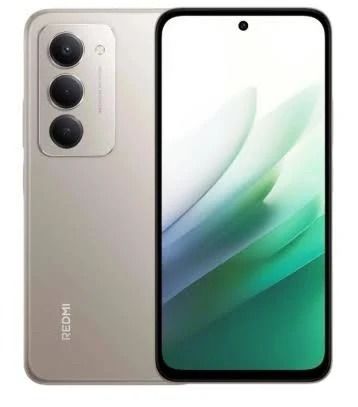Dos teléfonos inteligentes plateados, uno con vista frontal y fondo de pantalla verde, y otro que muestra cámaras traseras triples.