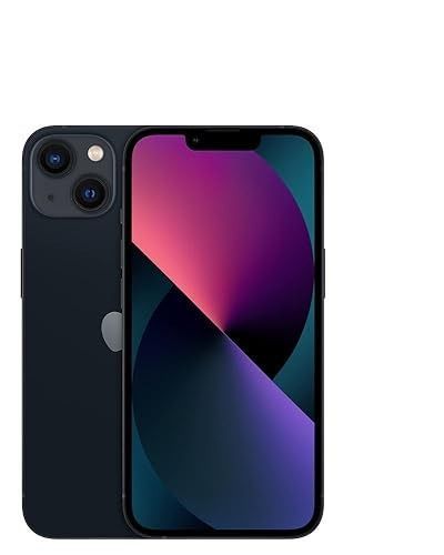 Se muestra un teléfono inteligente negro por delante y por detrás, con un fondo de pantalla degradado en color púrpura y cámaras traseras duales.
