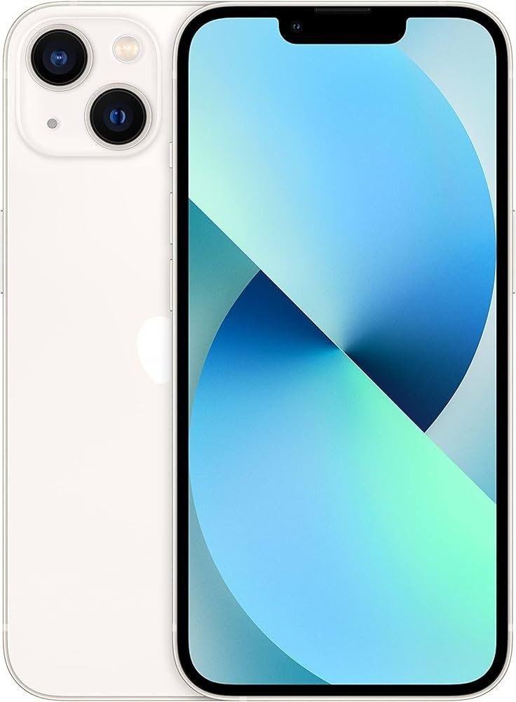 Se muestra un teléfono inteligente negro por delante y por detrás, con un fondo de pantalla degradado en color púrpura y cámaras traseras duales.