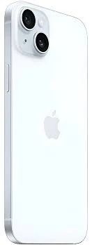 IPhone blanco de Apple visto desde atrás con lentes de cámara duales y el logotipo de Apple centrado.
