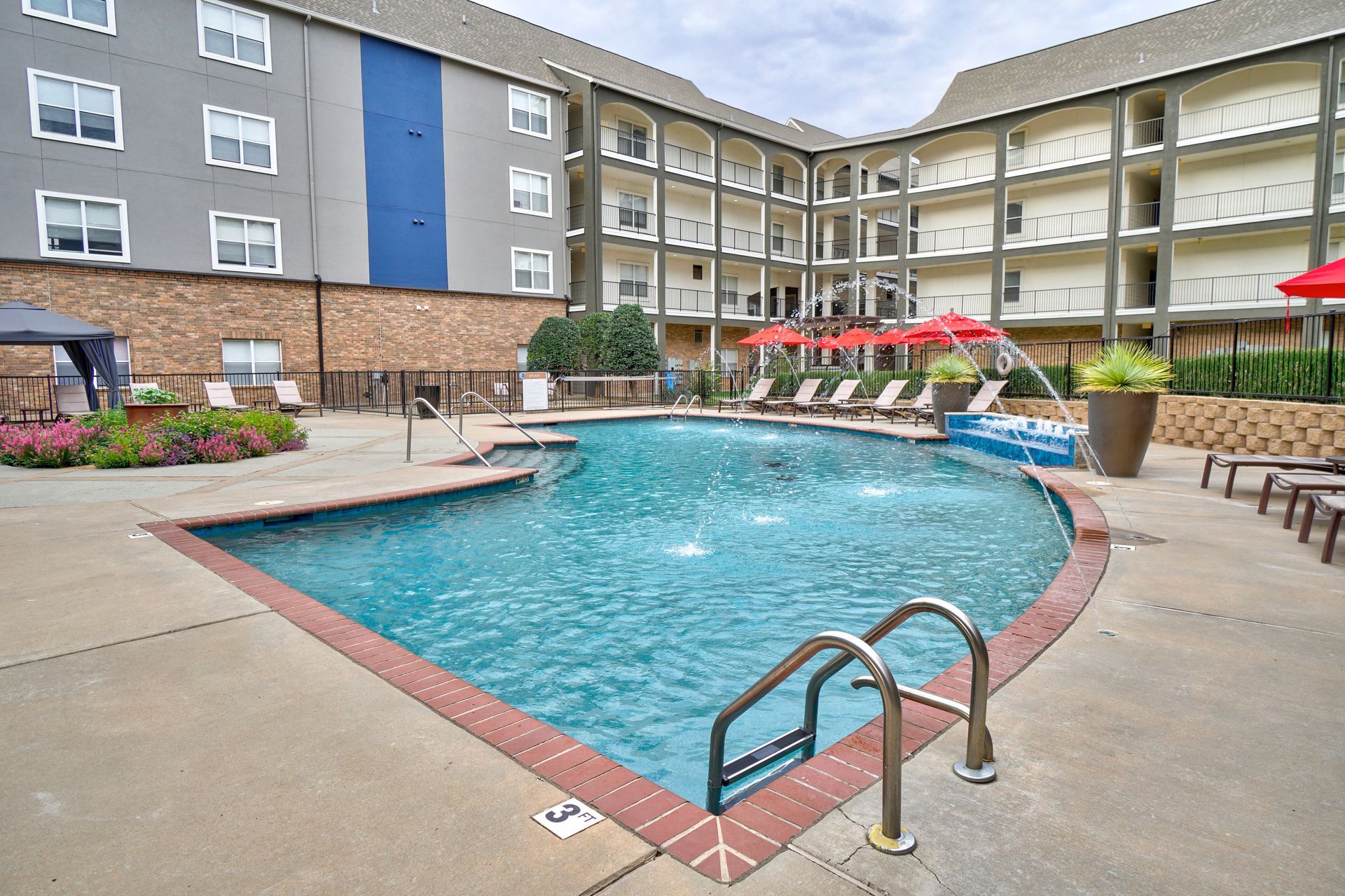pool area.