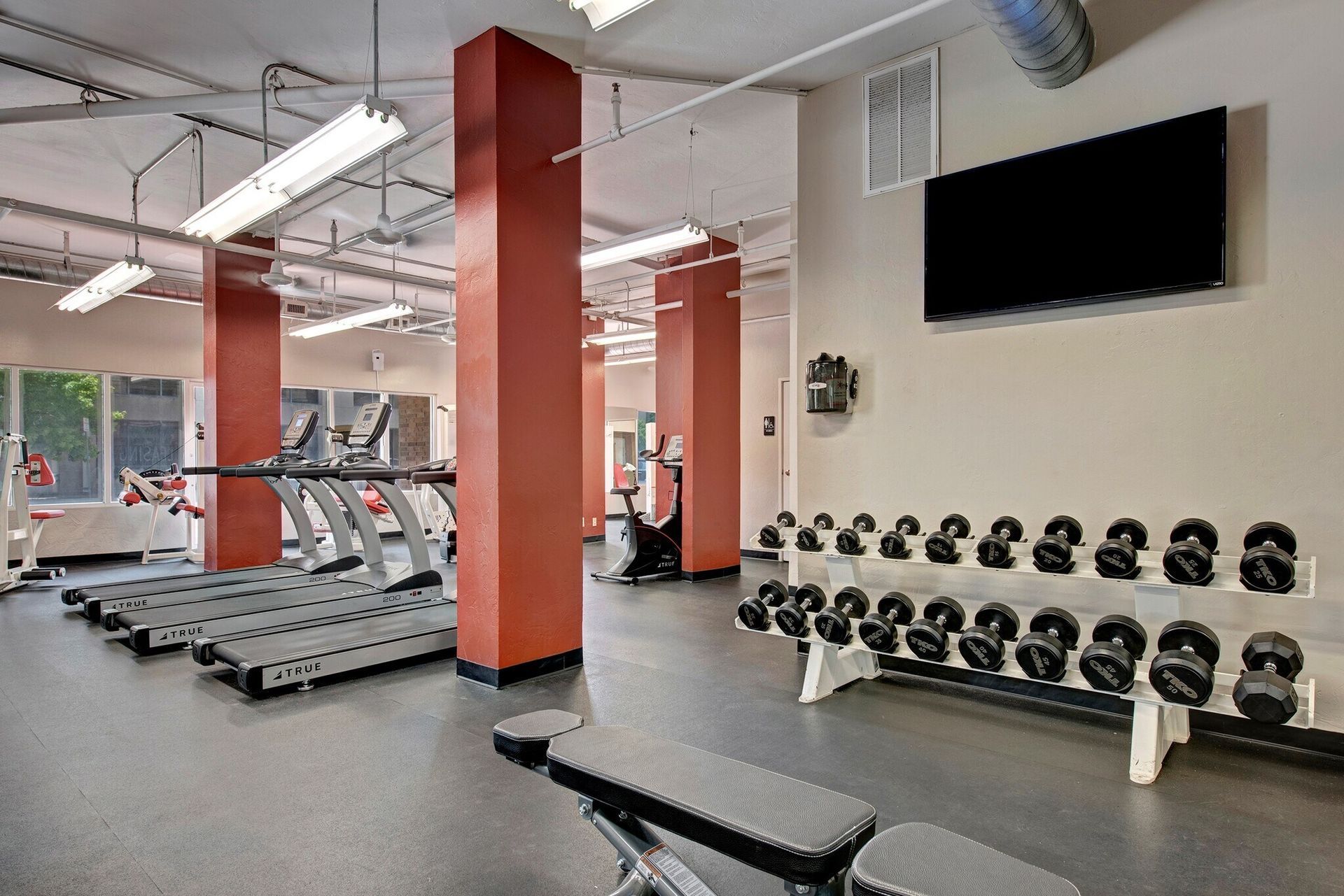 fitness center.
