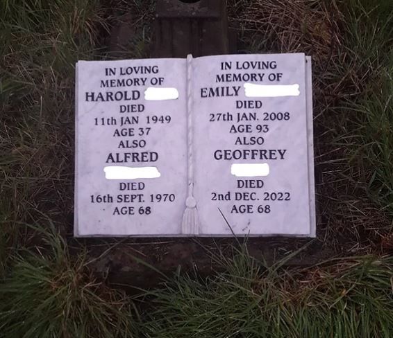 headstone restoration after