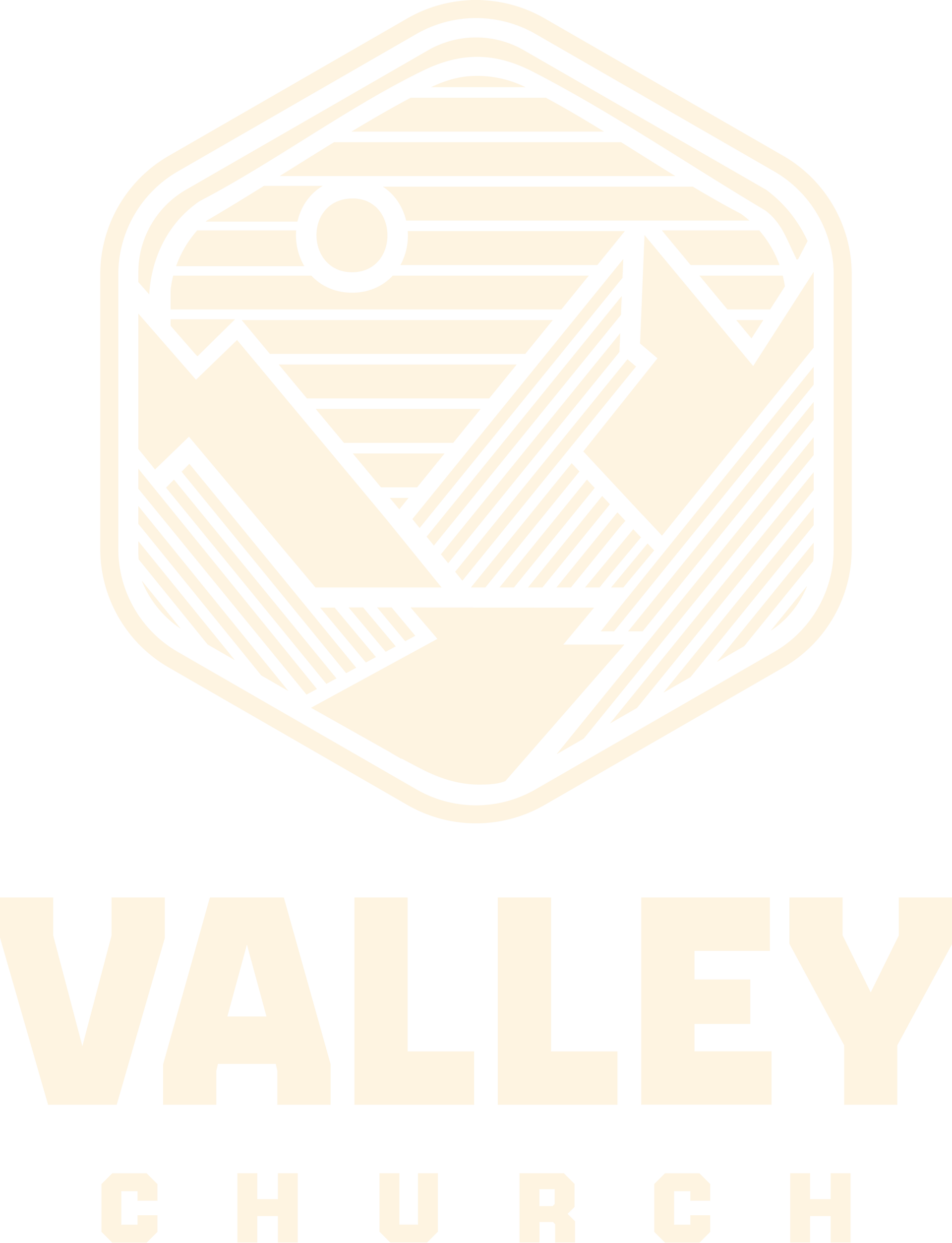 Valley Church logo in pale gold on a white background