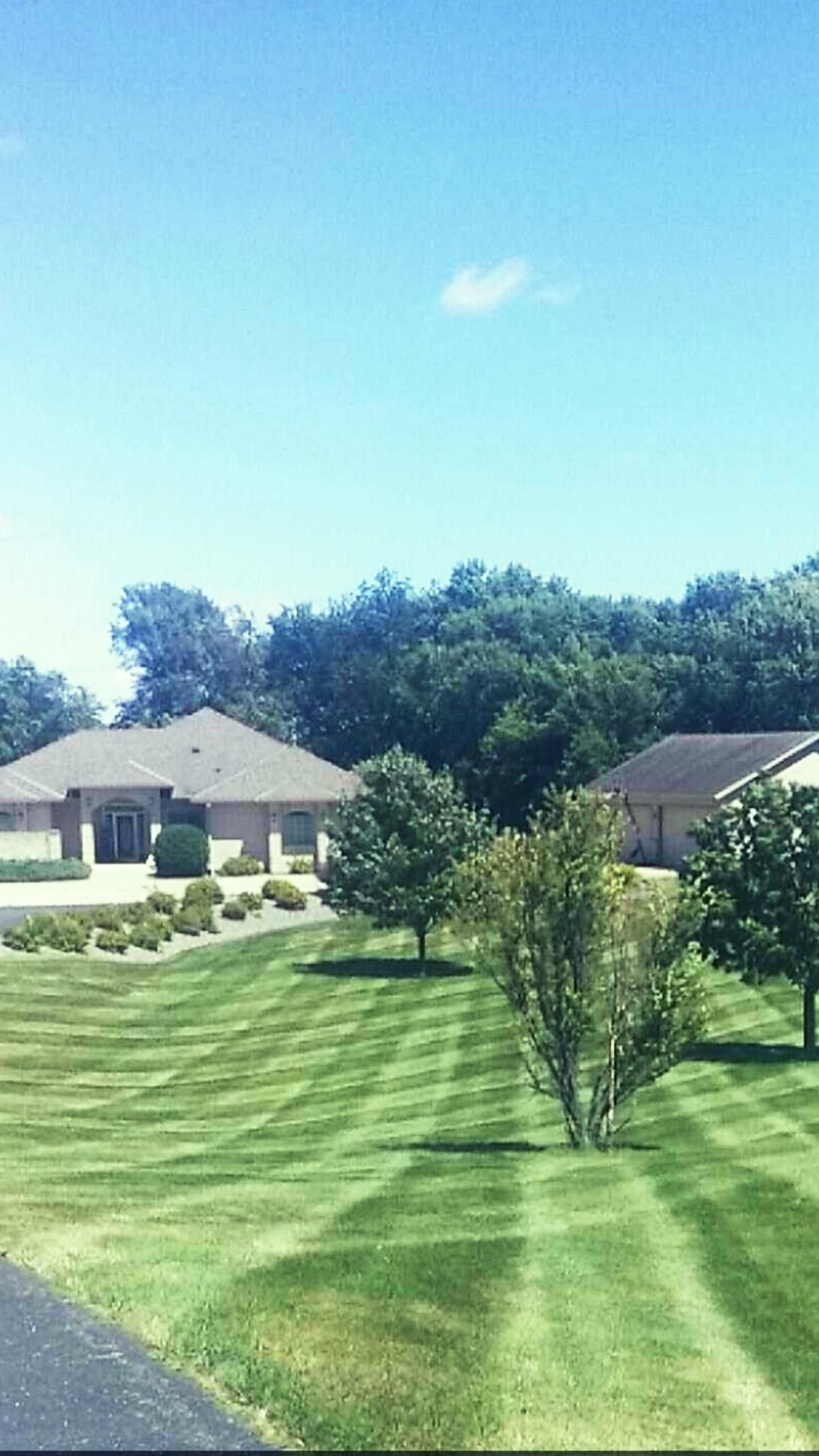Houses Surrounded With Big Trees And Wide Lawn — Hutchinson, MN — Green Earth Lawn Care