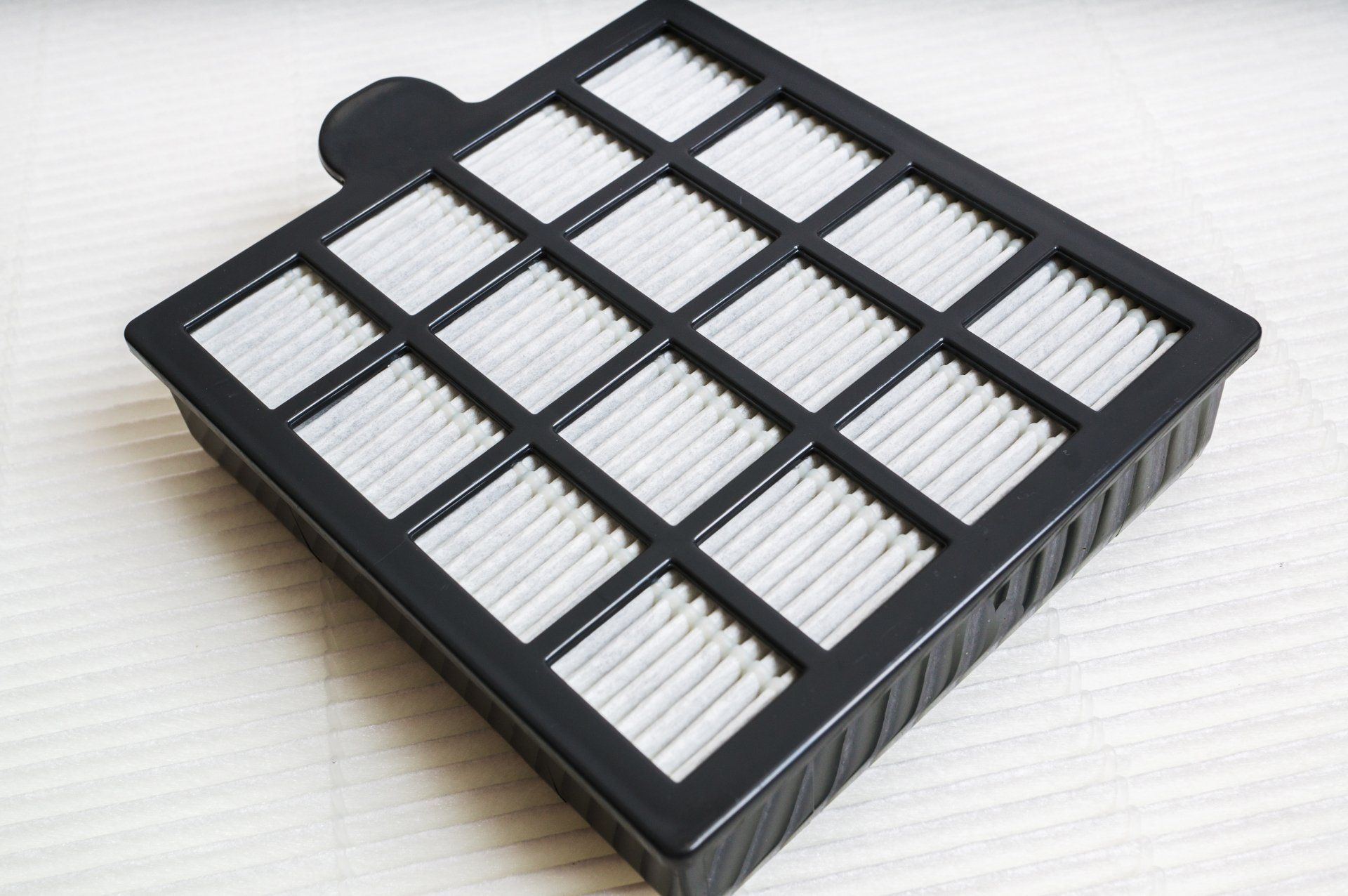 new HEPA filter ready to install