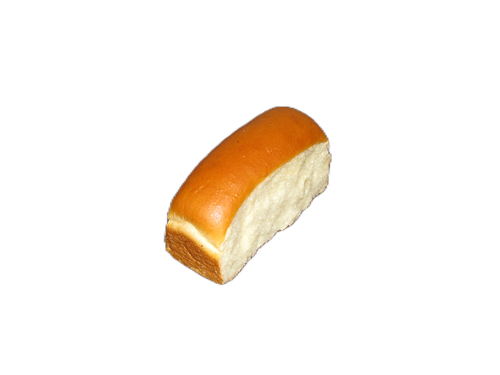 A loaf of bread is shown on a white background