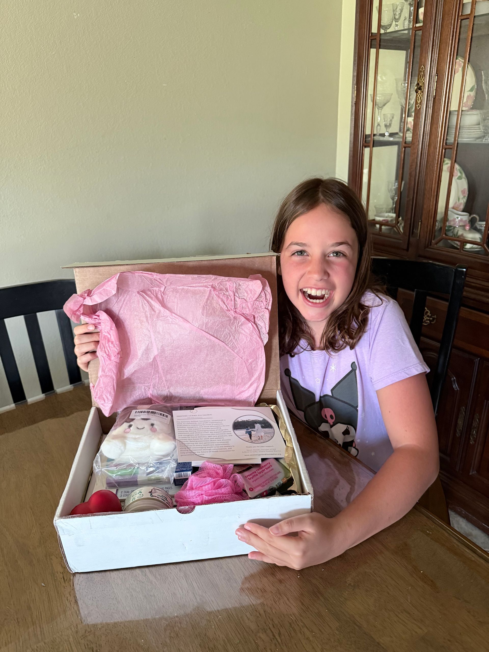 recipient rare disease patient with SGF care box