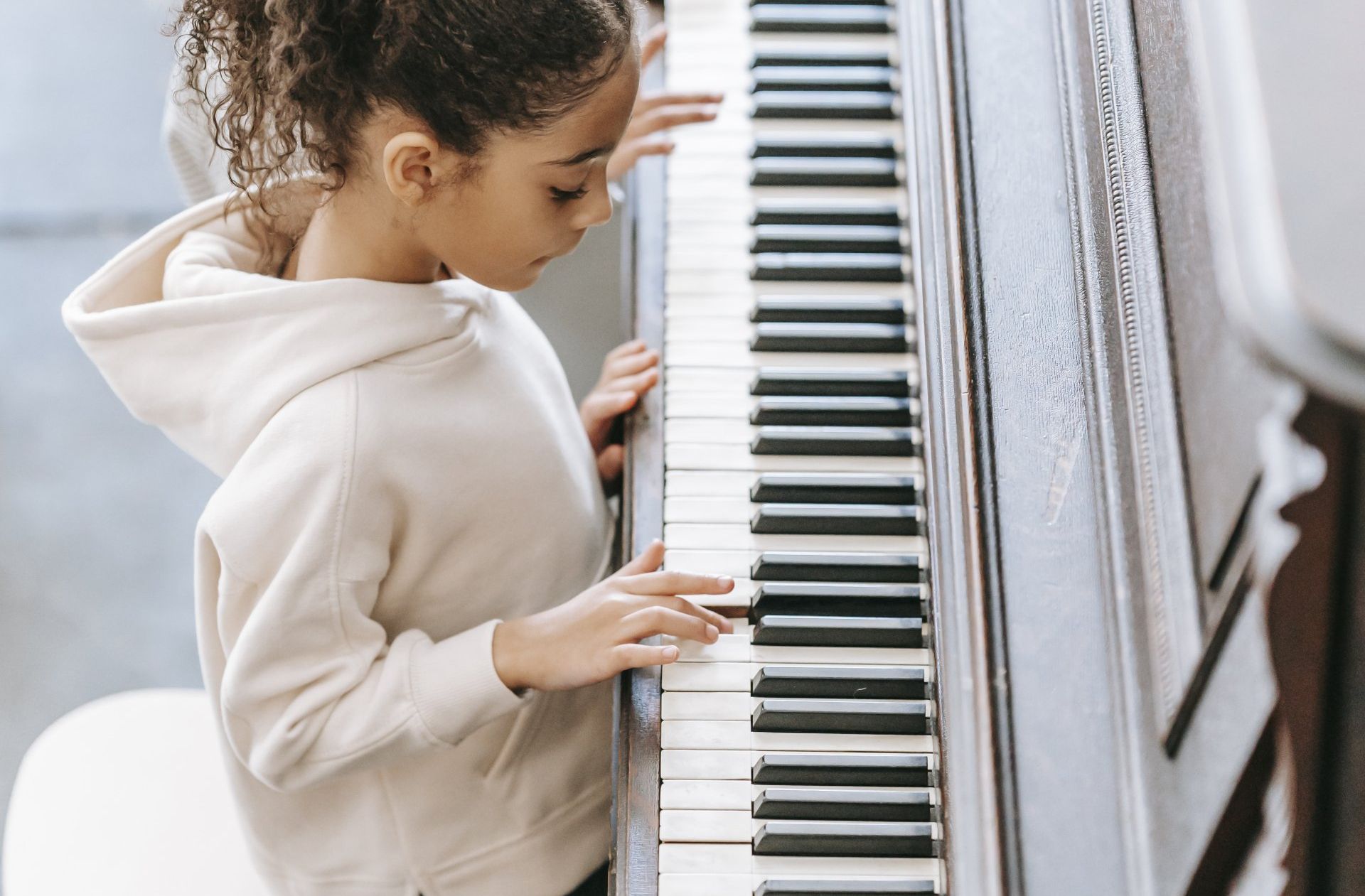 Kid Learning Piano