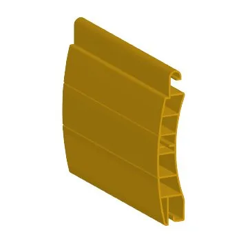 campione tapparella in PVC gialla