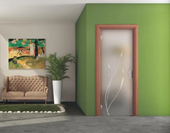 porta con decorazioni