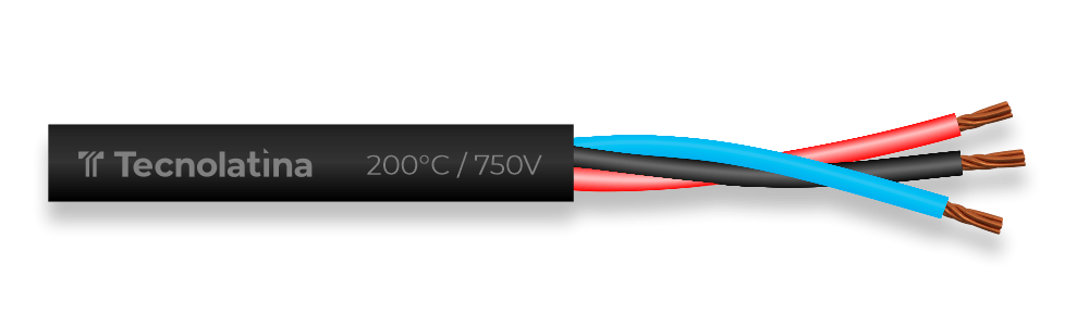 Cable de Cobre Múltiple Aislado en Silicona TMSS 200°C 750V