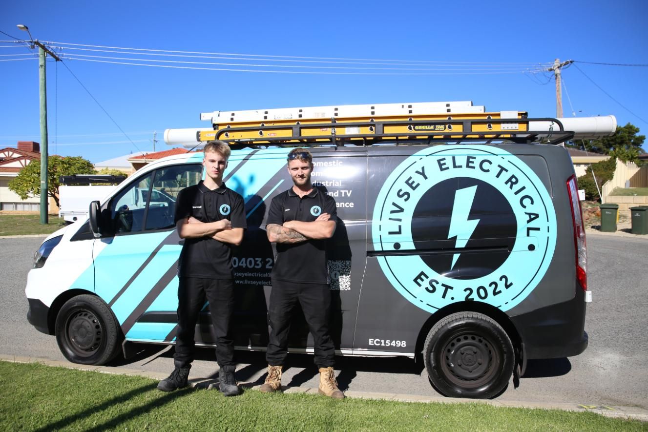 The team from Livsey Electrical