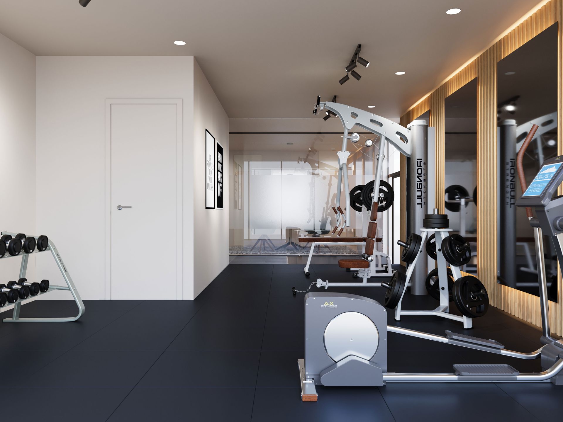 Fitness Center with free weights
