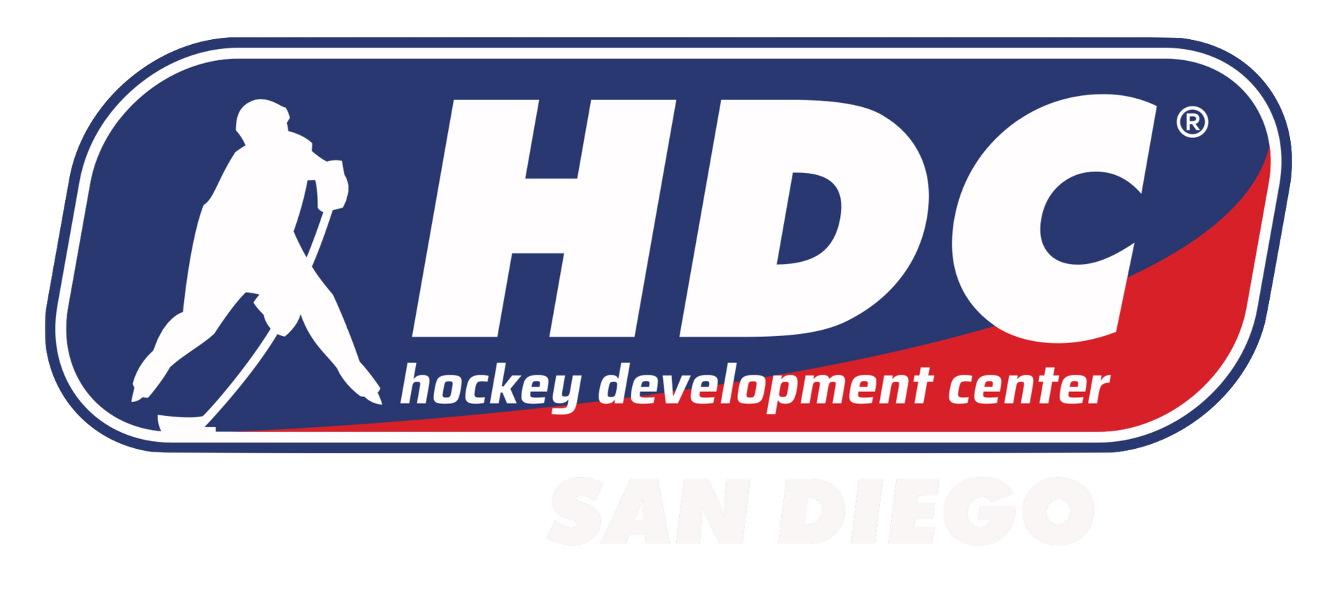 The logo for HDC hockey development center in San Diego
