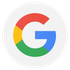 Google multicolor “G” logo on a light gray circle background