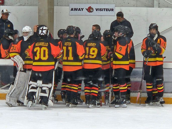 the golden knight player's huddle