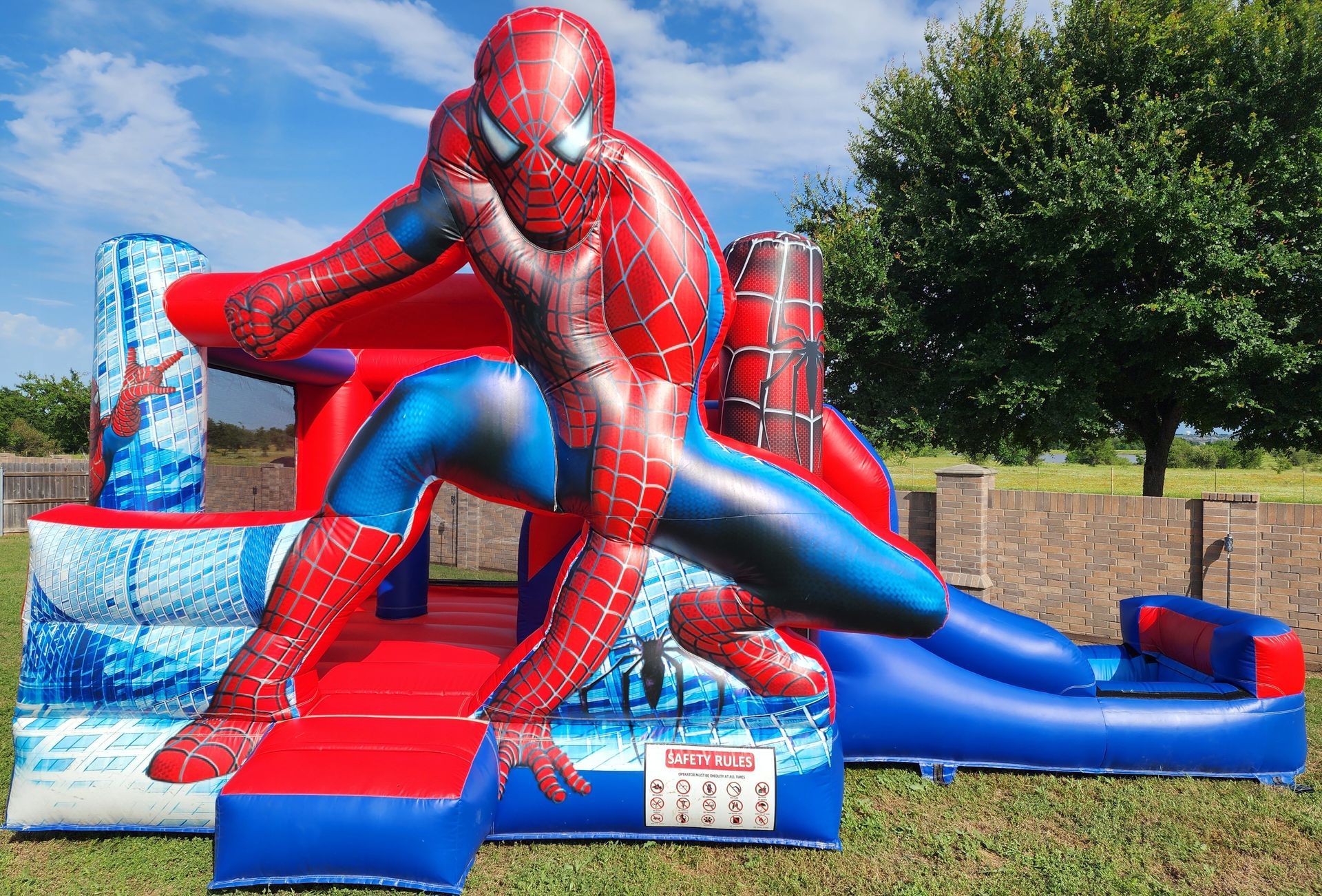 Spider man bounce house. Spider man bounce house.