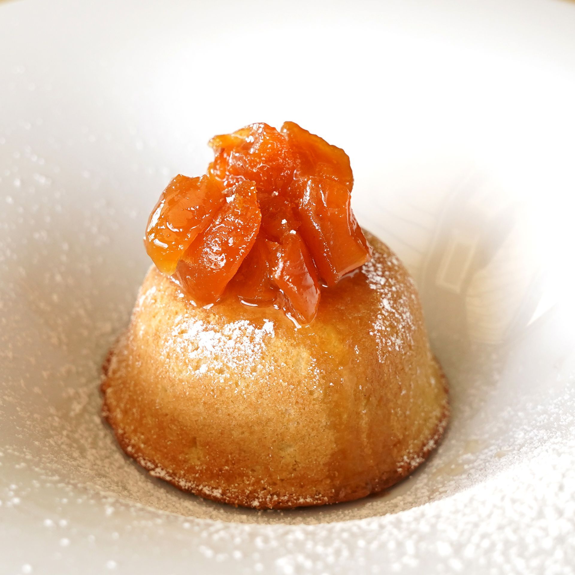 Dessert El Poble, tortino all'Albicocca