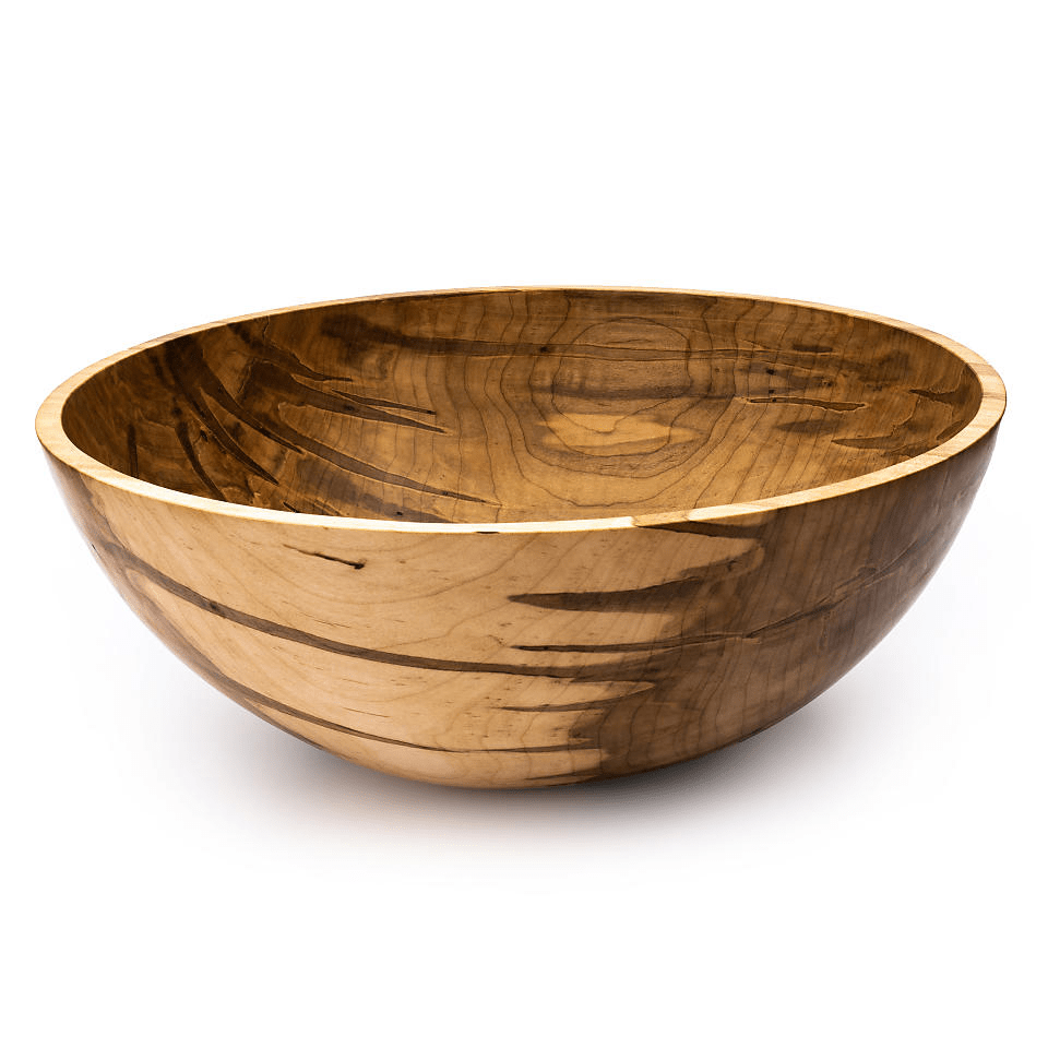 large salad bowl carved by Matthews Studio