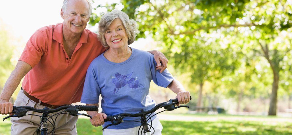 Couple on a Bike Ride