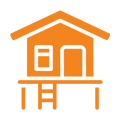 Icona Camere e bungalow nel verde