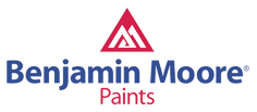 Benjamin Moore Paints logo: red triangle with stylized 