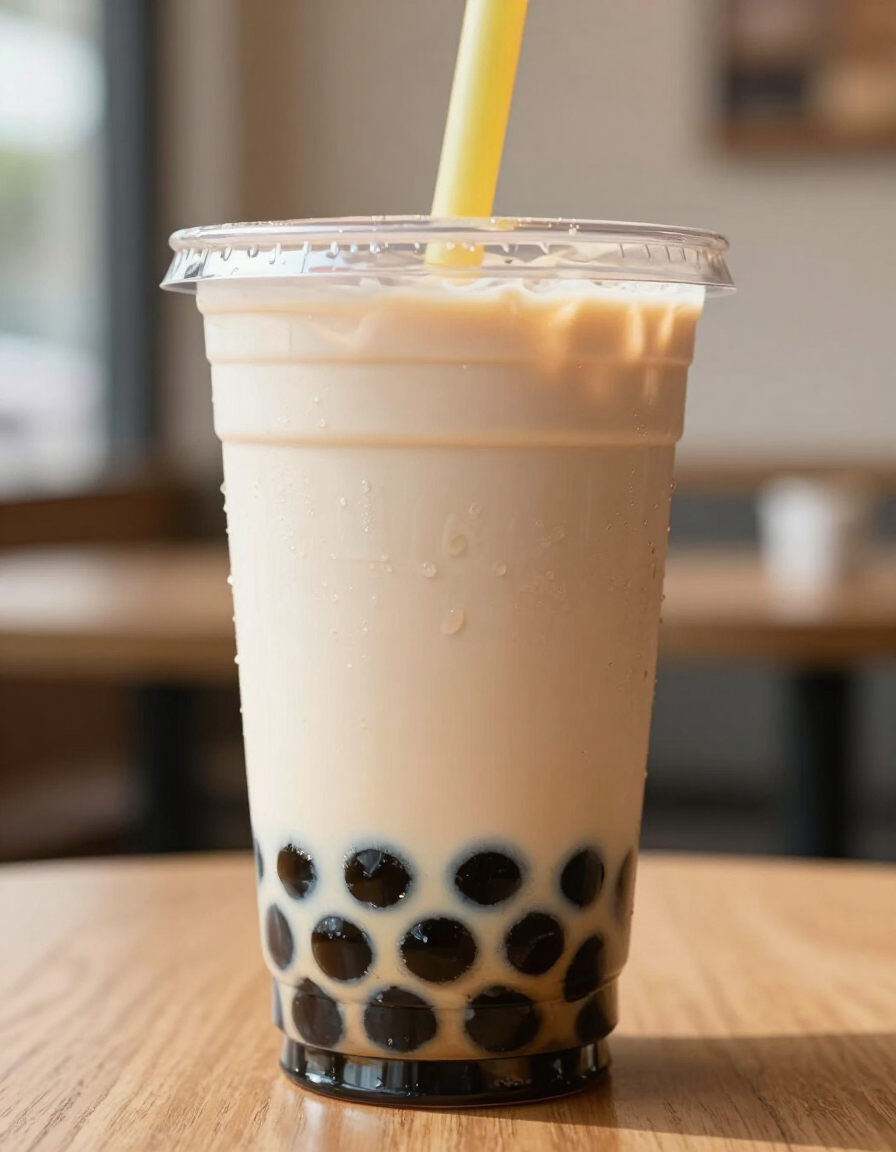 Coconut Dream boba drink with tapioca pearls