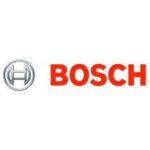 Bosch logo with red wordmark and gray circular emblem on a white background