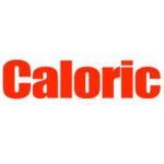 Red word “Caloric” in bold letters on a white background