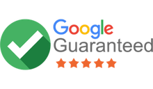 Google Guaranteed badge with green checkmark and five orange stars