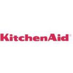 KitchenAid logo in pink text on a white background