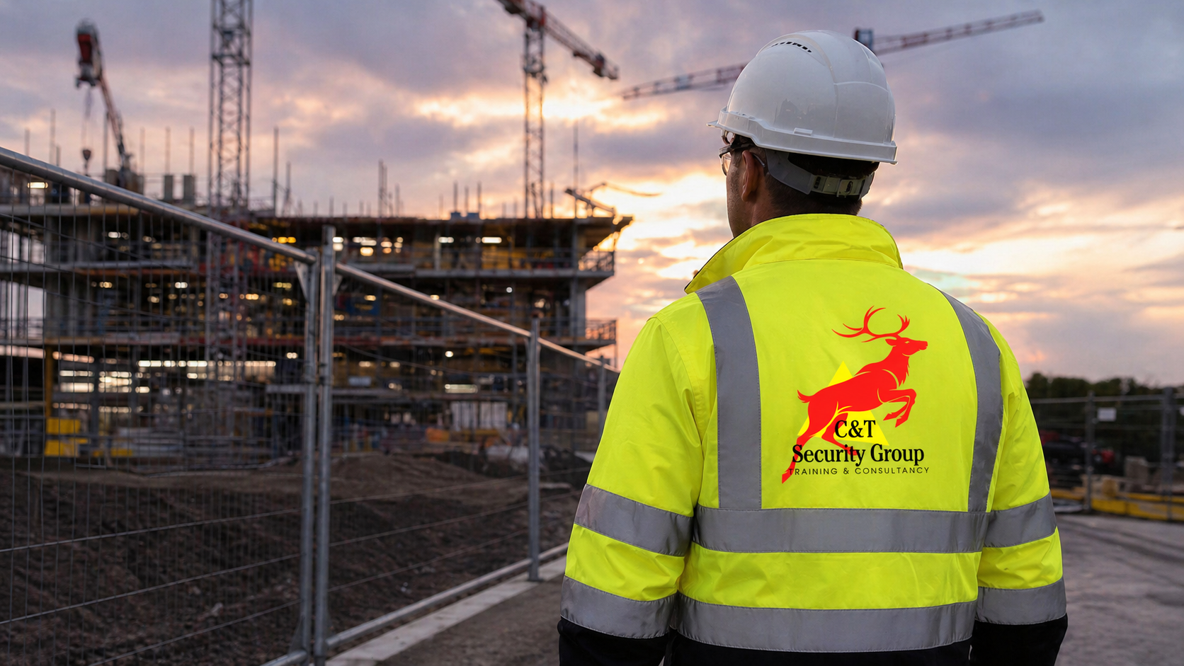 Corporate Security C&T Security man watches ballroom 
