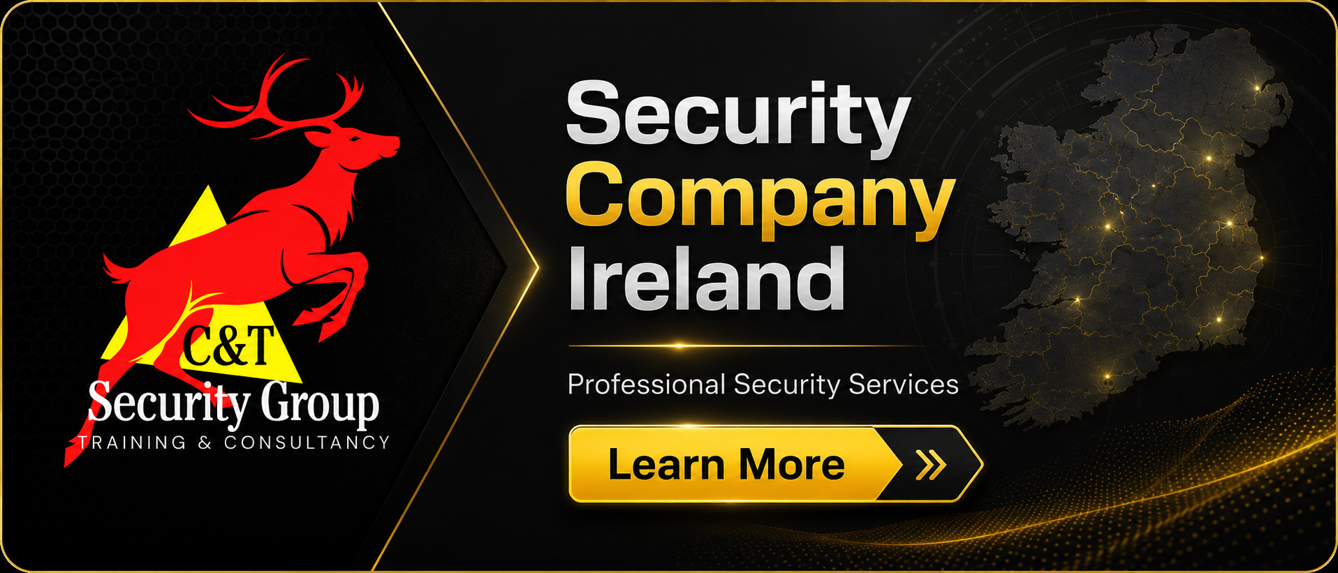 C&T Security Group Security Company Ireland page for professional manned guarding, mobile security, event security and close protection services