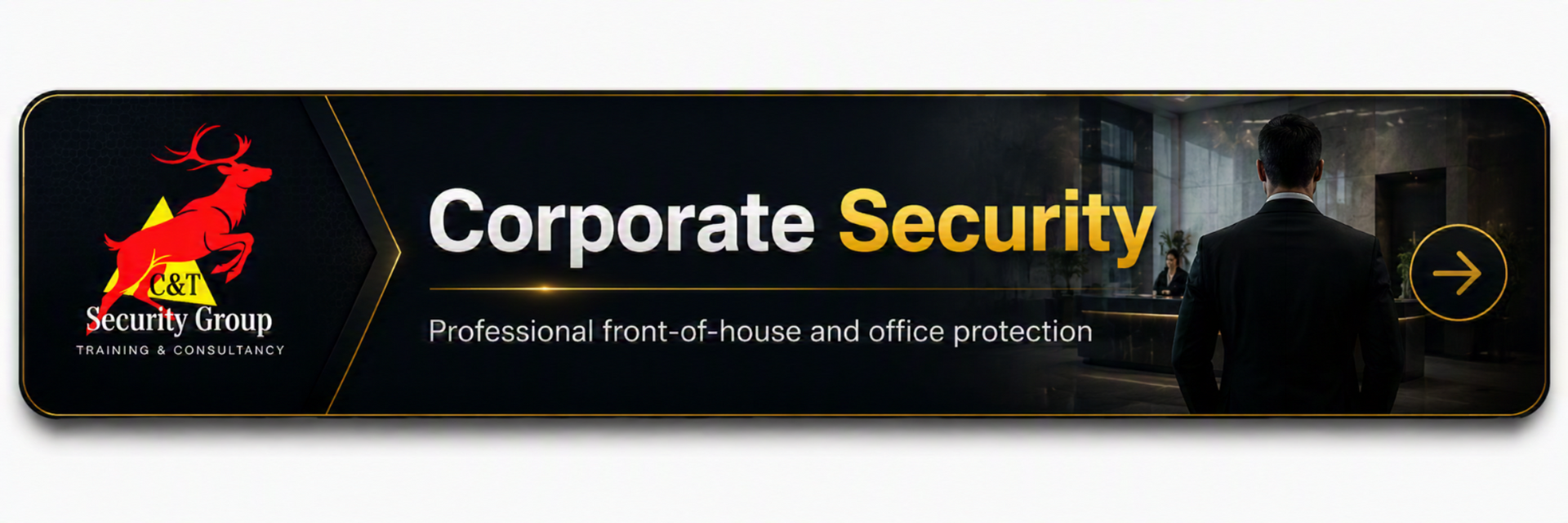 C&T Security Group providing professional corporate and reception security at an office building in Cork.