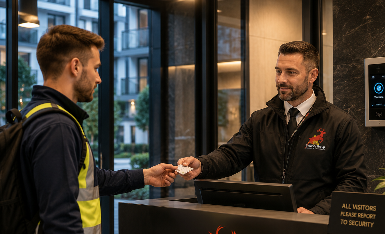 C&T Security Group residential security officer protecting a managed apartment development