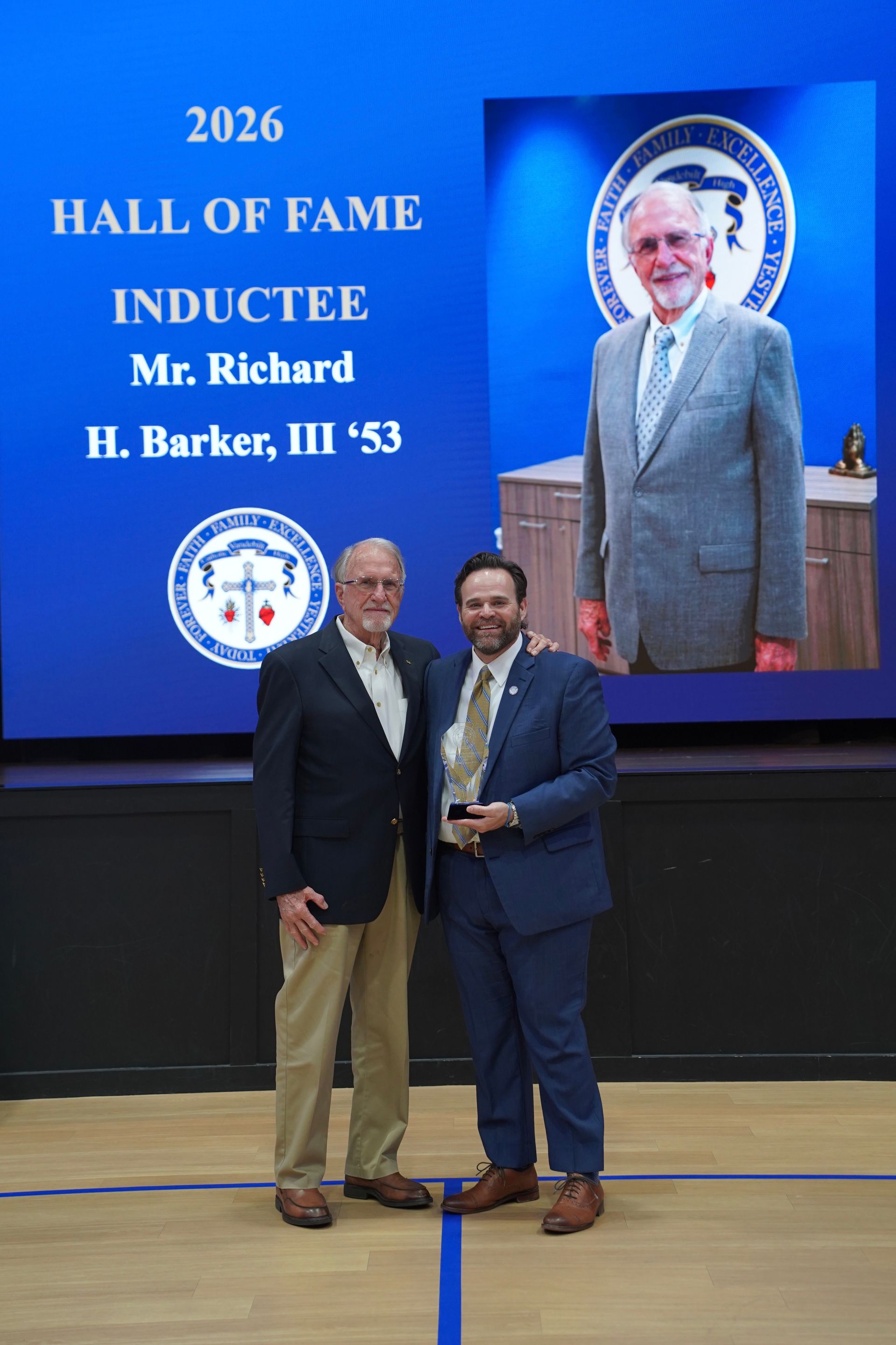 <p class="rteBlock"><strong>The 2026 Hall of Fame Induction award was presented to Mr. Richard H. Barker III '53.</strong></p>