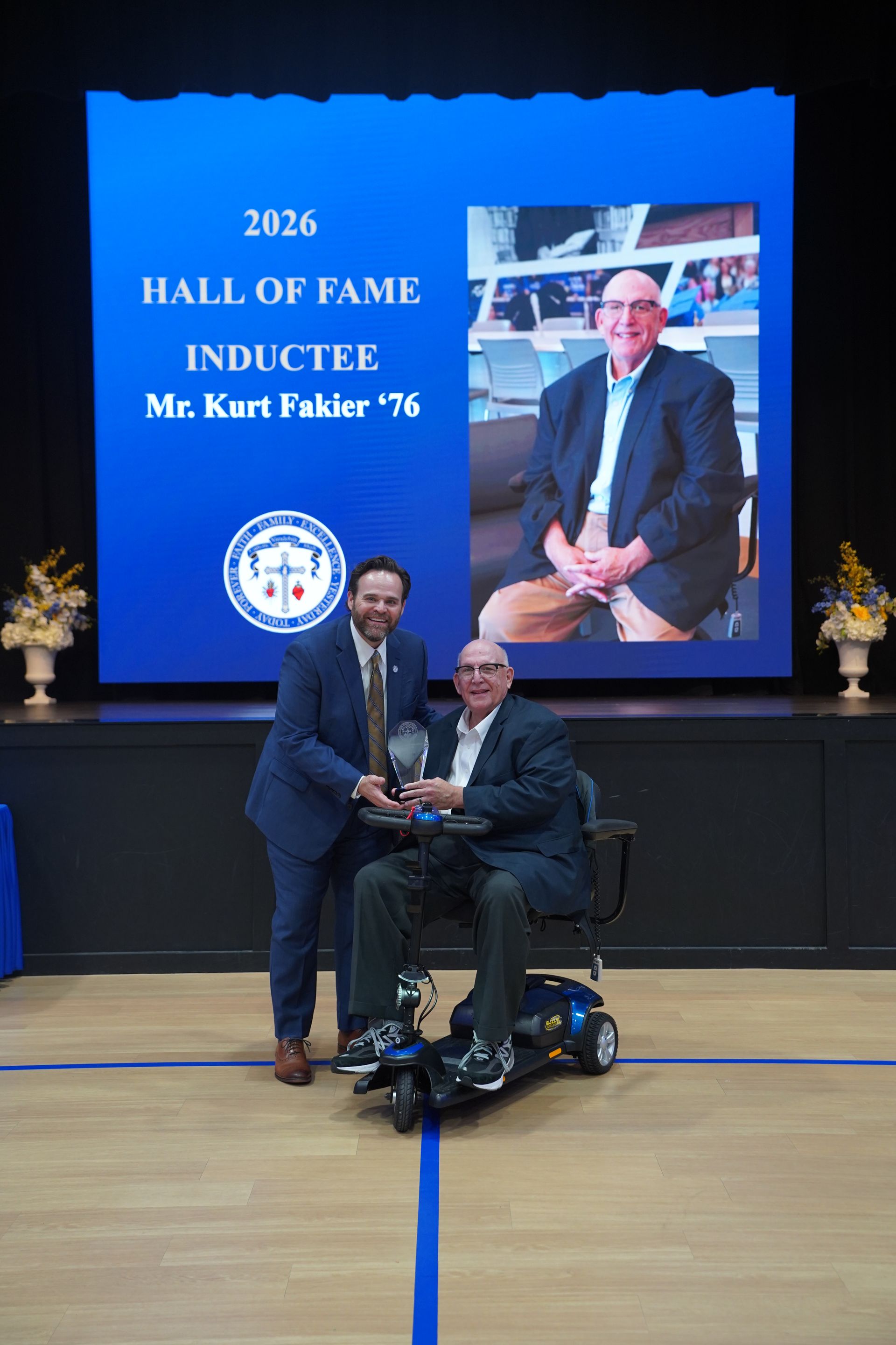 <p class="rteBlock"><strong> The 2026 Hall of Fame Induction award was presented to Mr. Kurt Fakier '76.</strong></p>