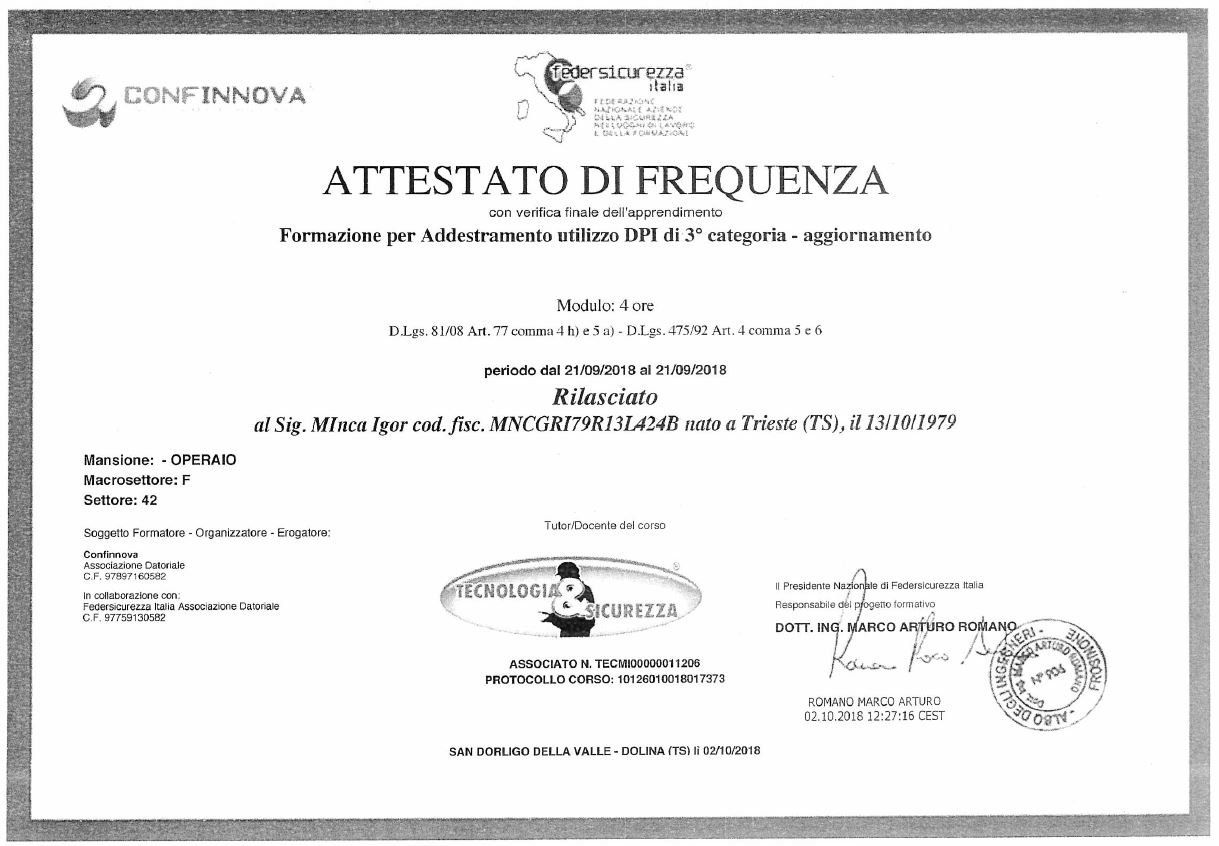 attestato