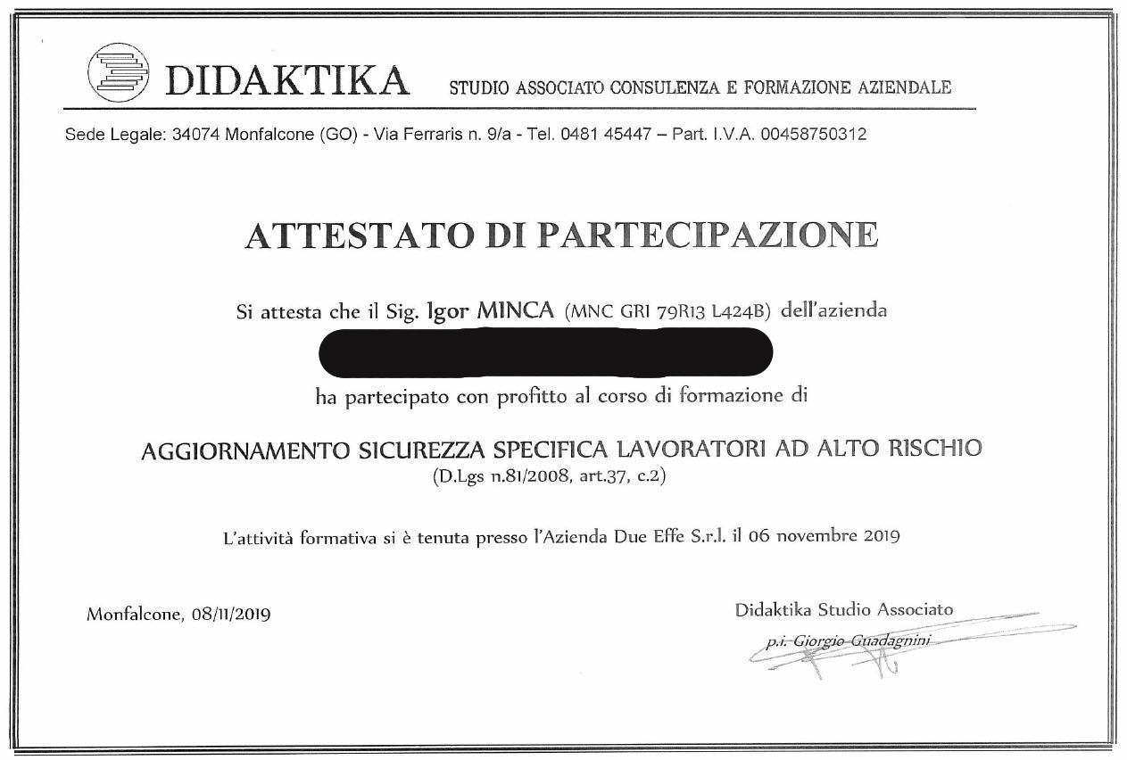 attestato