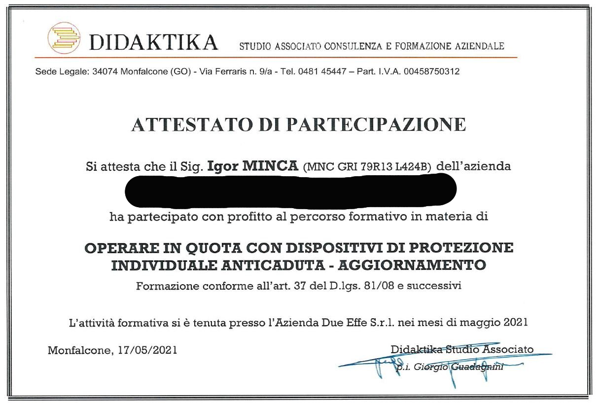 attestato